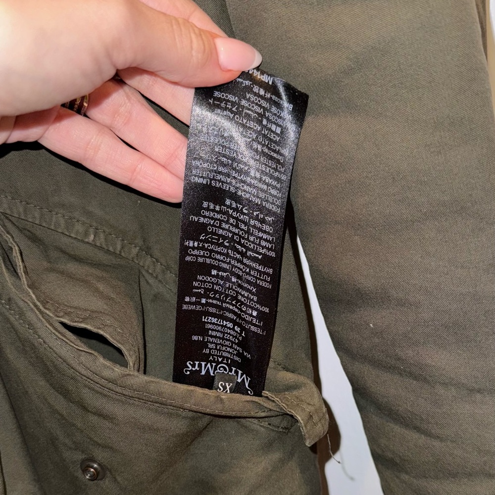 Mr. & Mrs. Italy Real lamb Fur lined hooded coat! - Picture 8 of 11